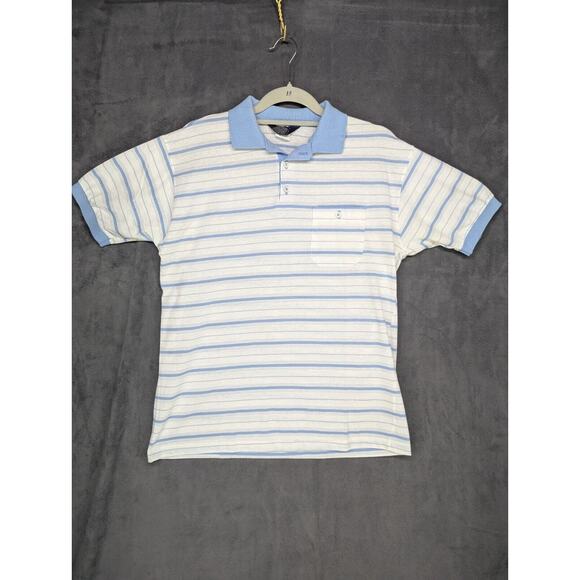 Vintage Knightsbridge Polo Shirt Mens Large Preppy Tennis Country Club 80s - Picture 1 of 9